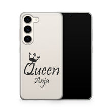 Lade das Bild in den Galerie-Viewer, Personalisierte Samsung Handyhülle mit Name | Queen Klassik