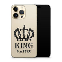 Lade das Bild in den Galerie-Viewer, marmor handyhuelle mit name, king und queen iphone huelle