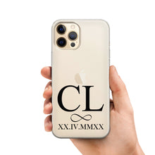 Lade das Bild in den Galerie-Viewer, Personalisierte Xiaomi Handyhülle mit Initialen und Wunschdatum