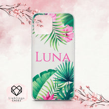 Lade das Bild in den Galerie-Viewer, Personalisierte Handyhülle mit Name für iPhone | Tropical Summer