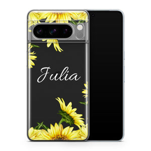 handyhuelle mit blumen, google pixel huelle, handyhuelle mit name