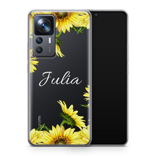 handyhuelle xiaomi sonnenblumen, personalisiert, handyhuelle selbst gestalten