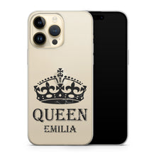 Lade das Bild in den Galerie-Viewer, iphone handyhuelle marmor mit name, queen handyhuelle
