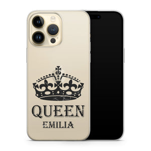 iphone handyhuelle marmor mit name, queen handyhuelle